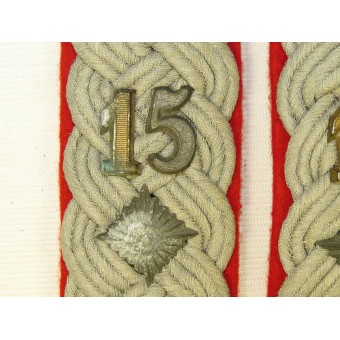 Погоны командира 2-го батальона 15 Арт полка Вермахта в чине Оберст-Лейтенанта. Espenlaub militaria