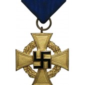 Kreuz für 40 Jahre treue Dienste. Treudienst-Ehrenzeichen für Beamte Angestellte und Arbeiter