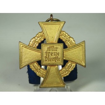 40-årigt kors för trogen tjänstgöring. Treudienst-Ehrenzeichen für Beamte Angestellte und Arbeiter. Espenlaub militaria