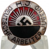 Ges. Gesch markiert frühes Hitlerjugend-Mitgliederabzeichen