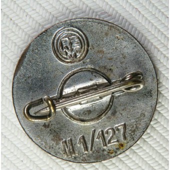 M1 / 127RZM gemarkeerd NSDAP-ledenbadge. Alfred Stübbe. Espenlaub militaria