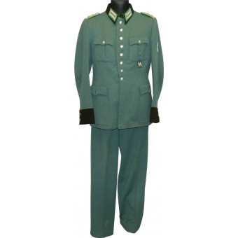 Duitse tuniek en broek voor Schutzpolizei in rang van Polizei Oberinspektor (Hauptmann). Espenlaub militaria