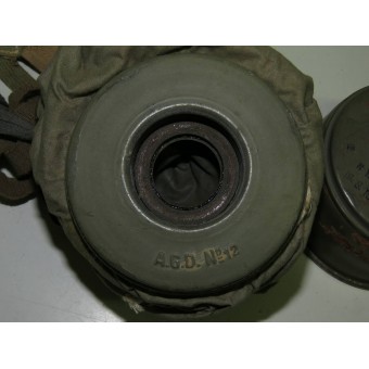 Tedesco WW1 Rahmenmaske M16 con originali depoca precoce contenitori separati. Espenlaub militaria