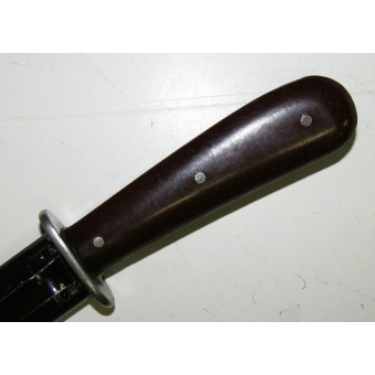 Alemán cuchillo de arranque Segunda Guerra Mundial Puma con vaina de acero clip trasero. Espenlaub militaria