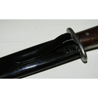 Tyska WWII boot kniv  Puma med clip back stål skida. Espenlaub militaria