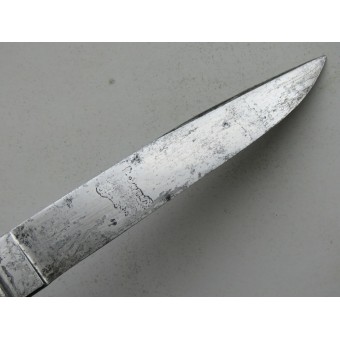Alemán cuchillo de arranque Segunda Guerra Mundial Puma con vaina de acero clip trasero. Espenlaub militaria