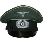 Casquette à visière d'infanterie pour les sous-officiers de la Wehrmacht Heer. Taille 60