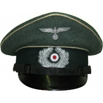 Jalkaväen visiirihattu NCO: lle Wehrmacht Heer. Koko 60. Espenlaub militaria
