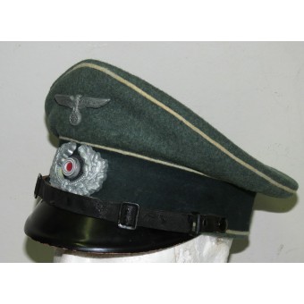 Jalkaväen visiirihattu NCO: lle Wehrmacht Heer. Koko 60. Espenlaub militaria