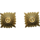 Poinçon de grade Wehrmacht ou W-SS en or de 12 mm pour les épaulettes d'officiers
