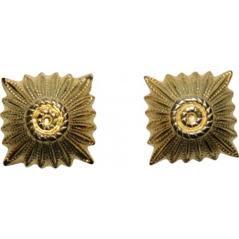 Poinçon de grade Wehrmacht ou W-SS en or de 12 mm pour les épaulettes dofficiers. Espenlaub militaria