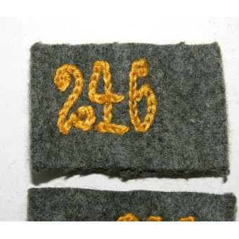 Накладные погонные муфты для погон Wehrmacht Radfahr-Aufklärungs-Schwadron 246. Espenlaub militaria