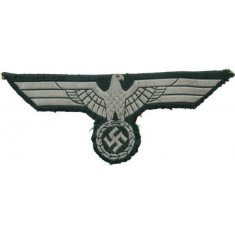 Wehrmacht Heer Bevo Eagle tummanvihreässä pohjakankaassa M 36/40 tunikoille. Espenlaub militaria