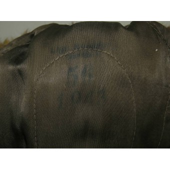 Sombrero de piel de invierno alemán. Marcado, 1943, 56 tamaño. Espenlaub militaria
