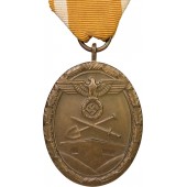 Medalj i brons för den västra väggen 1:a typen