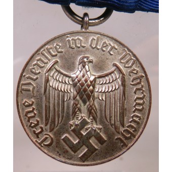 Service Faithfull en médaille Wehrmacht, 4 ans, avec bar Luftwaffe. Espenlaub militaria