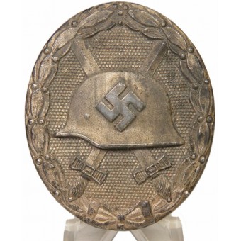 Нагрудный знак За ранение 1939 года.  Серебряная степень K&Q. Espenlaub militaria