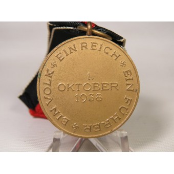 Sudetenland-medaille in de zak van kwestie, Katz und Deyhle Pforzheim. Espenlaub militaria