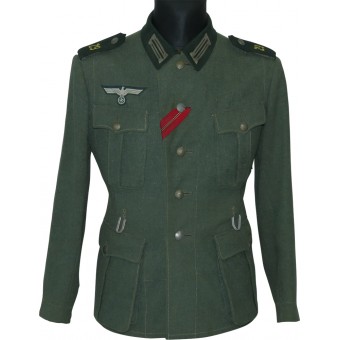 M 1936 Salty German Wehrmacht tunic in the rank of Funker in the 29th Signals motorized battalion. Espenlaub militaria