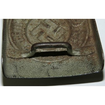 3. Reich Kampfpolizei Stahlschnalle, aluminiumbeschichtet. Espenlaub militaria