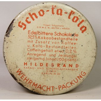 Chocolat WW2 allemand pour les soldats 1941 Wehrmacht Packung. Espenlaub militaria