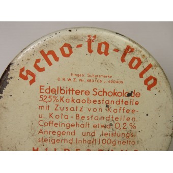 Cioccolato WW2 tedesco per i soldati della Wehrmacht 1941 Packung. Espenlaub militaria