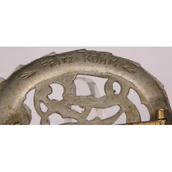 Знак DRL в серебре Fritz Kohm Pforzheim. Espenlaub militaria