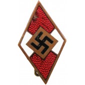 Hitler Youth member badge marked M1 / 72RZM- Fritz Zimmermann