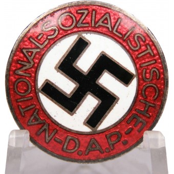 Лацканный партийный знак N.S.D.A.P M1/34 RZM- Karl Wurster. Espenlaub militaria