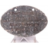 German Kriegsmarine ID tag for an ES replacement service