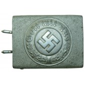 Fibbia in alluminio della polizia del Terzo Reich. C.T.D
