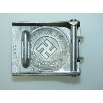 Boucle de police en aluminium du Troisième Reich. C.T.D. Espenlaub militaria
