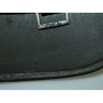 Double décalque SS M35 casque en acier Q66. Espenlaub militaria