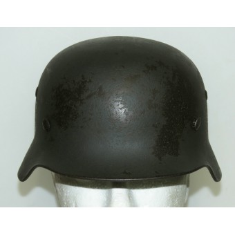 Double décalque SS M35 casque en acier Q66. Espenlaub militaria