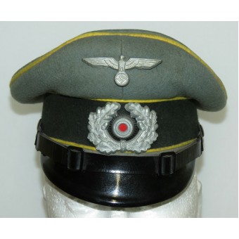 Wehrmacht Unteroffiziere Schirmmütze für Signaltruppen. Espenlaub militaria