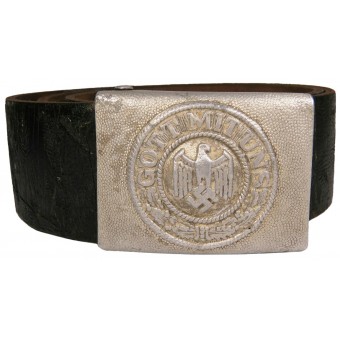 Cintura della Wehrmacht Heer con fibbia in alluminio con medaglione separato. Espenlaub militaria