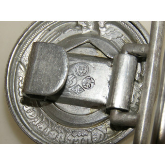 Aluminium buckle for the SS command staff. Overhoff