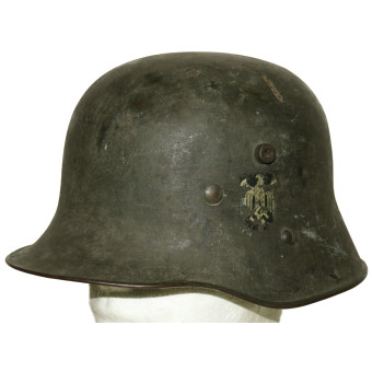 Austrian M16 Helmet Used by the Wehrmacht. Espenlaub militaria