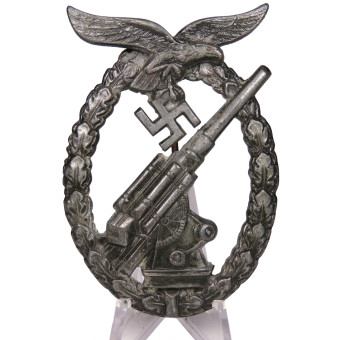 Flak Battle Badge Luftwaffe – W. Hobacher. Espenlaub militaria