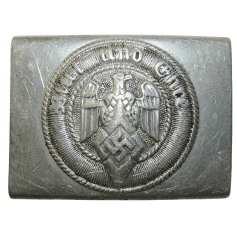 Hitlerjugend Aluminum Buckle with Blut und Ehre Motto, RZM M4/27. Espenlaub militaria