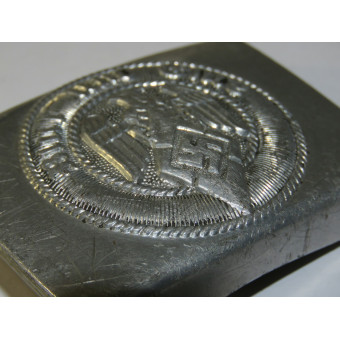 Hitlerjugend Aluminum Buckle with Blut und Ehre Motto, RZM M4/27. Espenlaub militaria