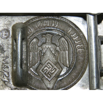 Hitlerjugend Aluminum Buckle with Blut und Ehre Motto, RZM M4/27. Espenlaub militaria