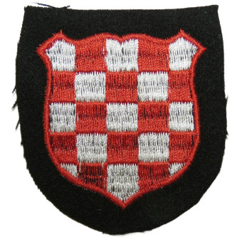 Нарукавный щит Kroatien – хорватские добровольцы Waffen-SS. Espenlaub militaria