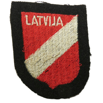 LATVIA sleeve shield 19th Waffen Grenadier Division of the SS. Espenlaub militaria