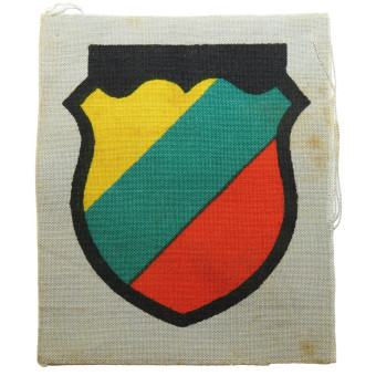 Lithuanian police sleeve shield Third Reich. Espenlaub militaria