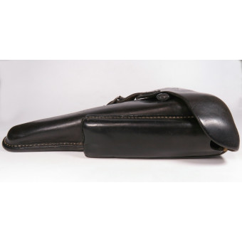 Black Leather Holster for P08 Parabellum Pistol. Espenlaub militaria