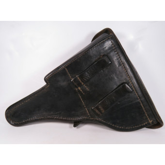 Black Leather Holster for P08 Parabellum Pistol. Espenlaub militaria
