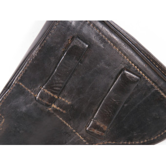 Black Leather Holster for P08 Parabellum Pistol. Espenlaub militaria