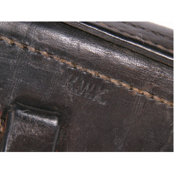 Black Leather Holster for P08 Parabellum Pistol. Espenlaub militaria