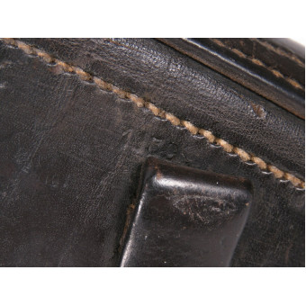 Black Leather Holster for P08 Parabellum Pistol. Espenlaub militaria